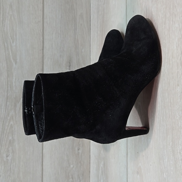 Christian Louboutin Women Black Suede Heeled Boots Shoes Sz 36.5/6.5 - Picture 2 of 16